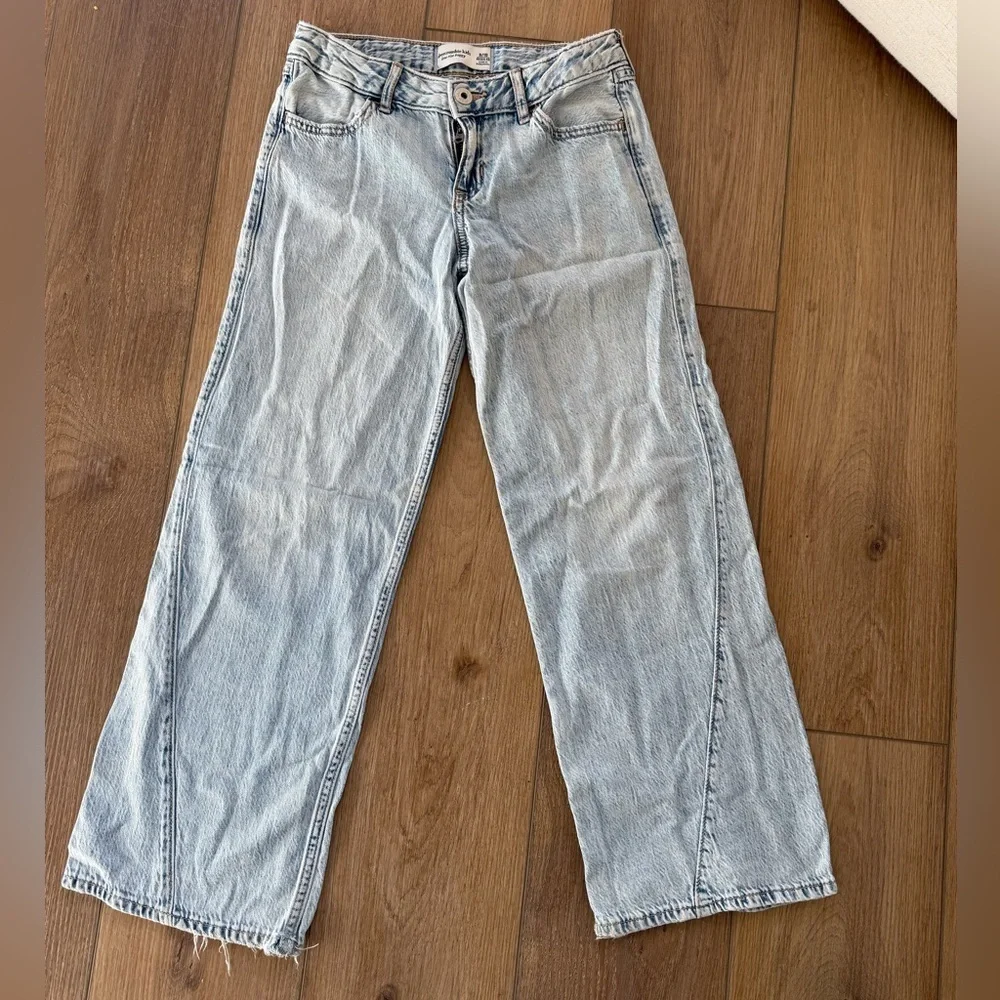 Abercrombie Kids Denim Low Rise Baggy Jeans